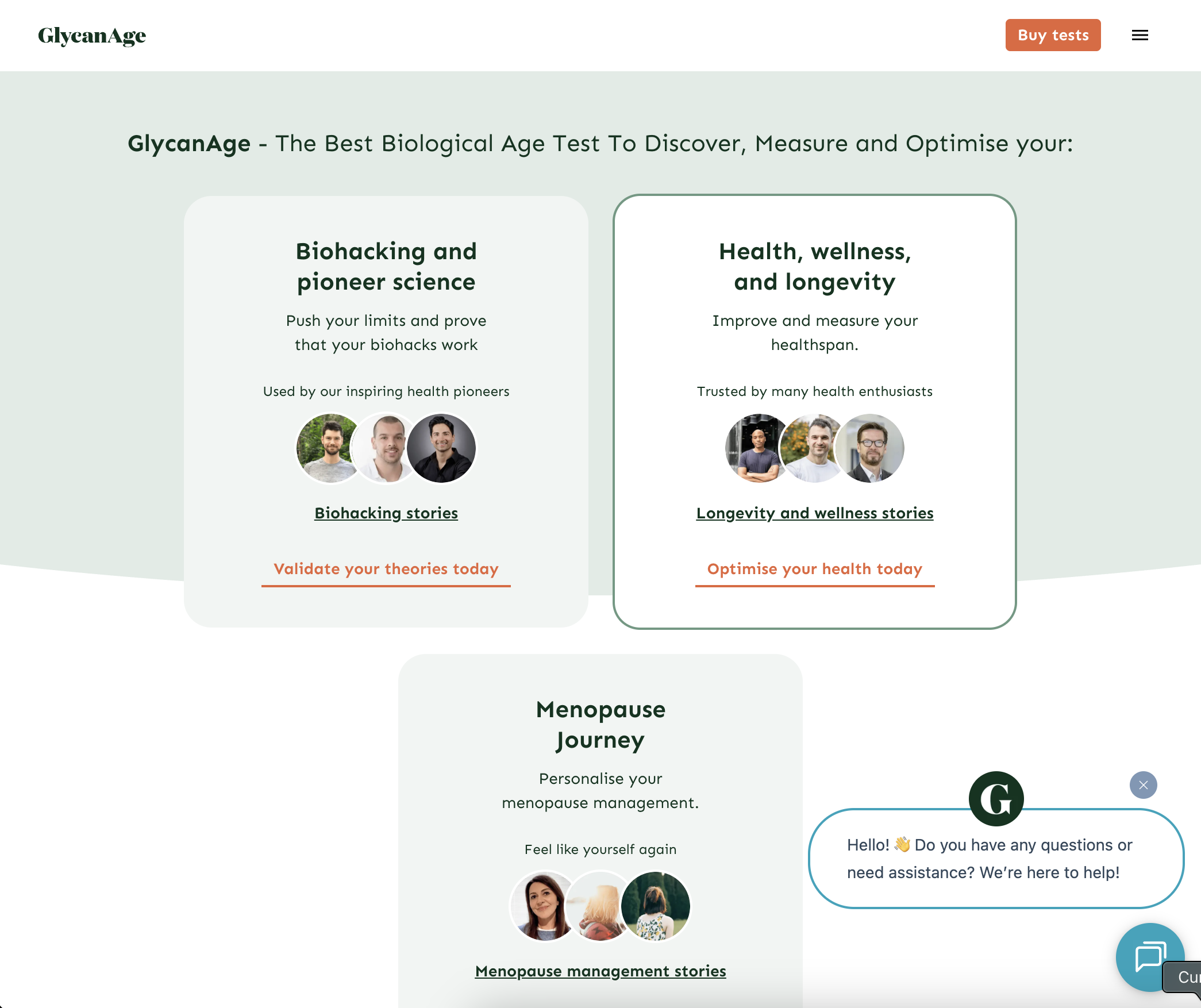BioTech Platform for Biological Age Testing project